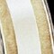 The Ribbon People Champagne Gold and White Striped Organdy Margaritte Craft Ribbon 0.5" x 120 Yards